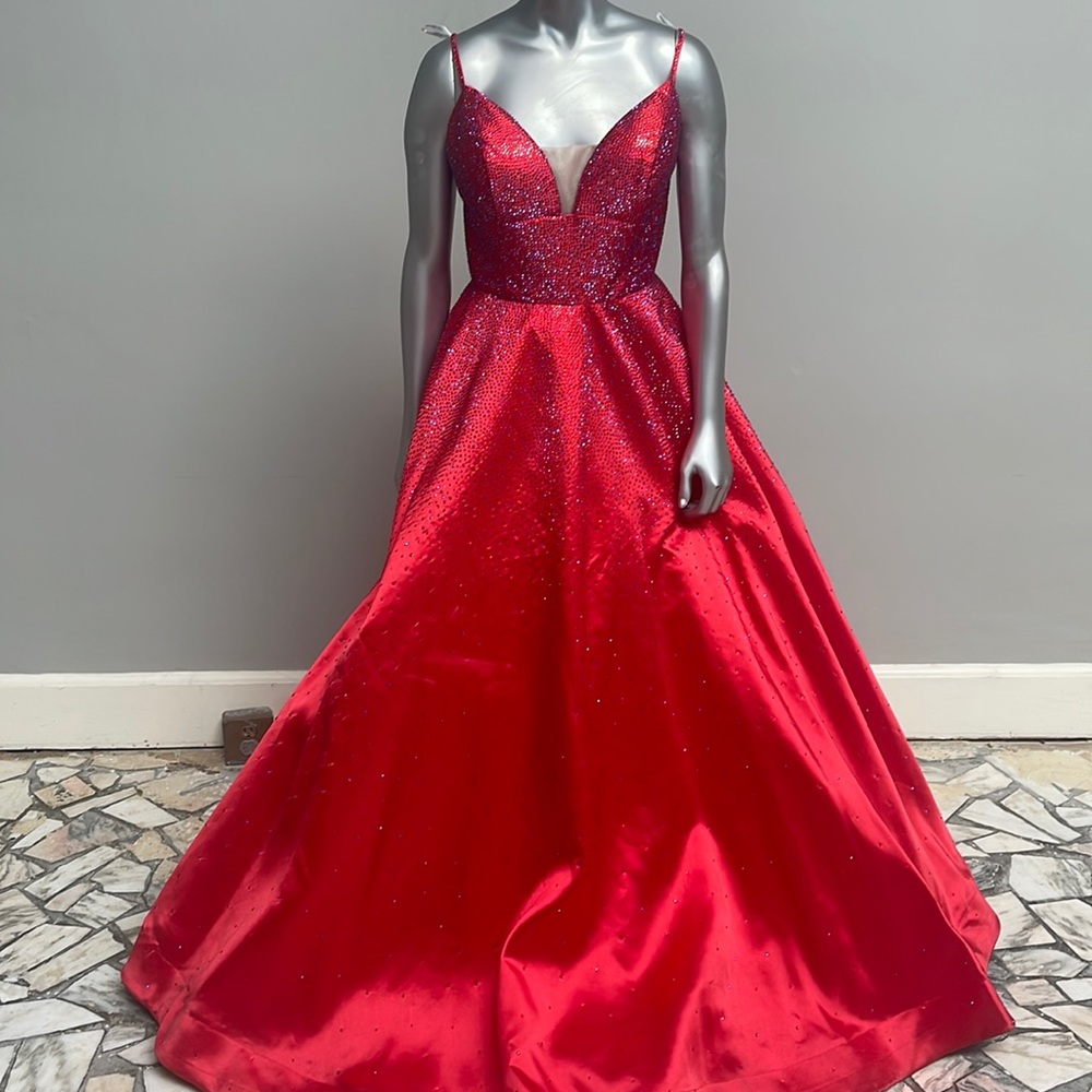 Sherri Hill beaded Aline gown
